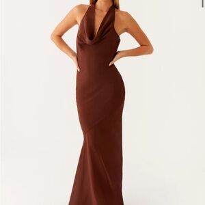 Peppermayo Chocolate Backless Dress